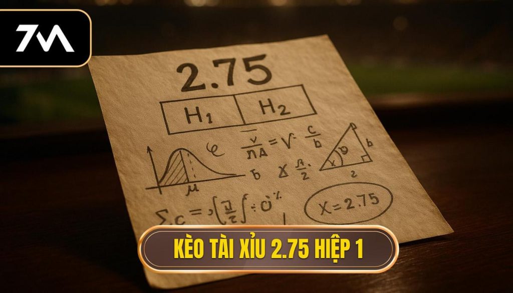 Kèo tài xỉu 2.75 hiệp 1