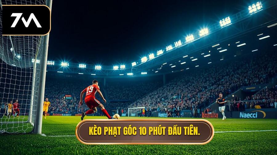 Kèo phạt góc 10 phút đầu tiên.