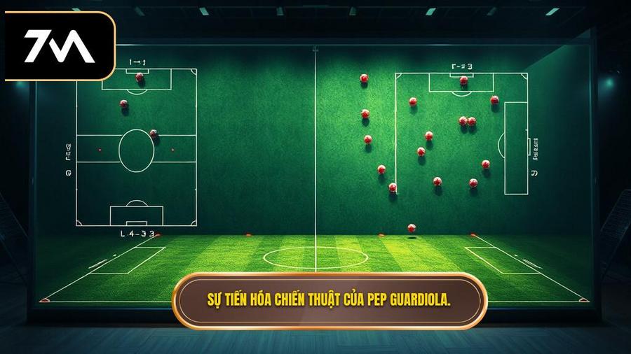 Sự tiến hóa qua các thời kỳ của chiến thuật Pep Guardiola