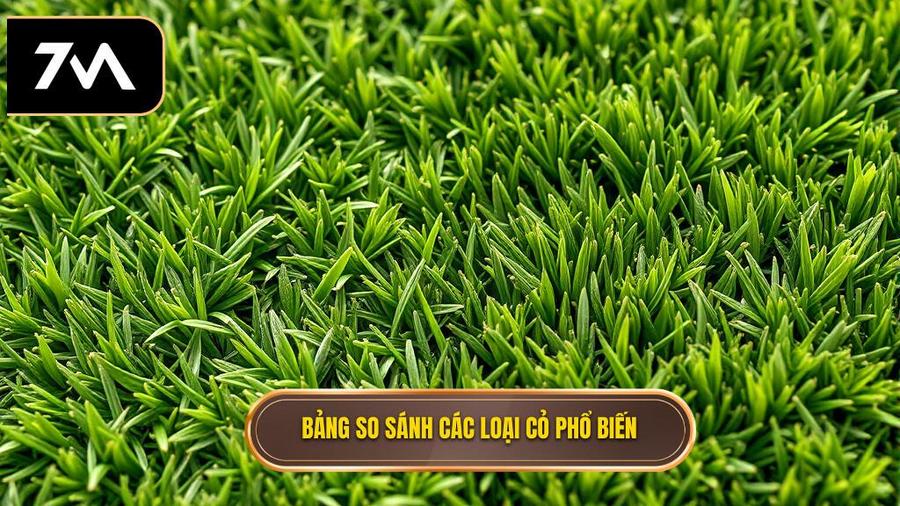 Bảng so sánh đặc điểm các giải cỏ phổ biến